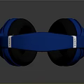 Blue Over Ear Headphones With Ergonomic Design And Comfortable Ear Cushions