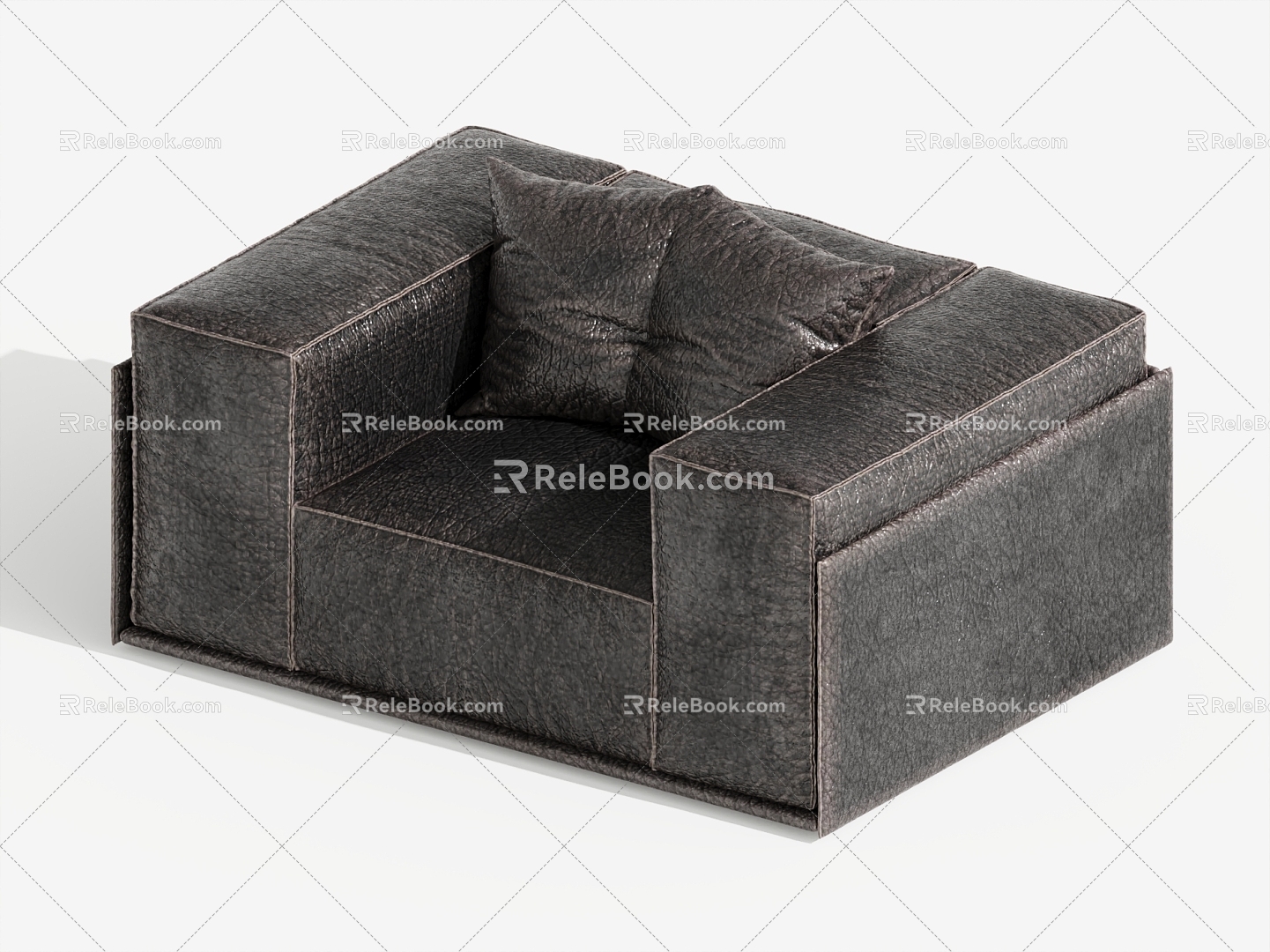 Single sofa single chair leisure chair 3d model