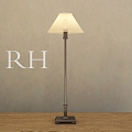 Living room bedroom study floor lamp, remote control floor lamp 3d model