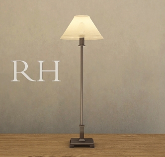 Living room bedroom study floor lamp, remote control floor lamp 3d model