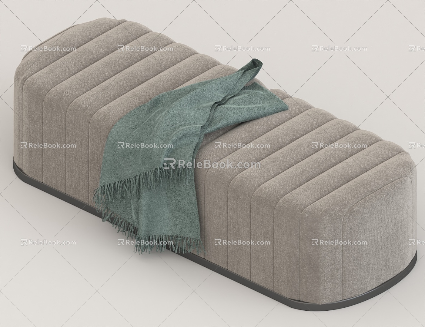 Bed End Stool Sofa Stool Bench 3d model