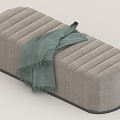 Bed End Stool Sofa Stool Bench 3d model