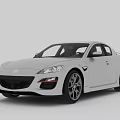 Silver Mazda Sports Car With Sleek Body Design And Black Alloy Wheels