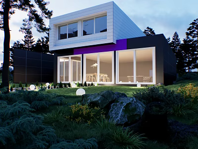 Single-family villa 3d model