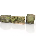 Natural Moss Covered Decorative Stones With Irregular Shape And Textured Surface