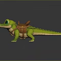 Crocodile Alligator Nile Crocodile carnivore reptile cold-blooded animal reptile 3d model