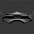 Futuristic Starship USS Discovery Design With Sleek Hull And Blue Engine Details For Interstellar Exploration