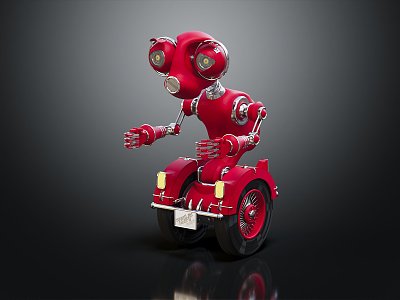 modern robot unicycle robot twin-wheeled robot model