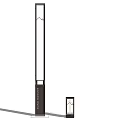 Modern landscape lamp characteristic garden lamp lawn lamp combination mirror 3d model
