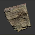 Natural Wood Stone Block With Layered Texture Brown Red Tones And Rough Surface