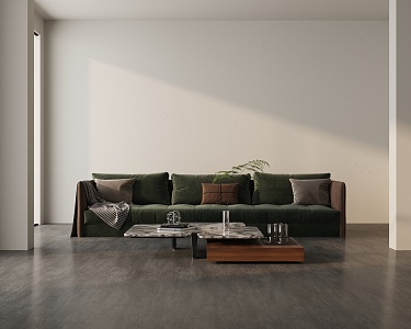 Three-seat sofa 3d model