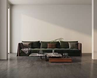 Three-seat sofa 3d model