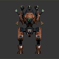 Mecha Warrior Mecha Soldier Machine Armor Mechanical Armor 3d model