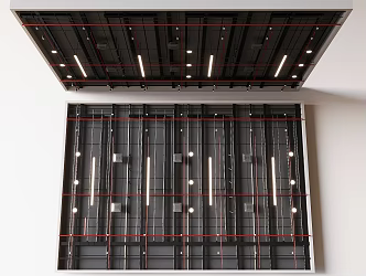 Industrial air pipe ceiling pipe fire pipe ventilation pipe bare roof 3d model