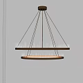 Modern Double Layer Crystal Chandelier With Circular Metal Frame And Decorative Lighting