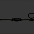 Ancient Decorative Sword Weapon With Green Wrapped Handle And Long Sharp Steel Blade