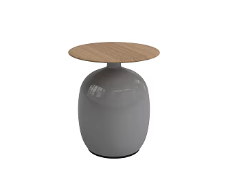 Italian Light Luxury Side Table Corner Table Teak Ceramic Side Table 3d model