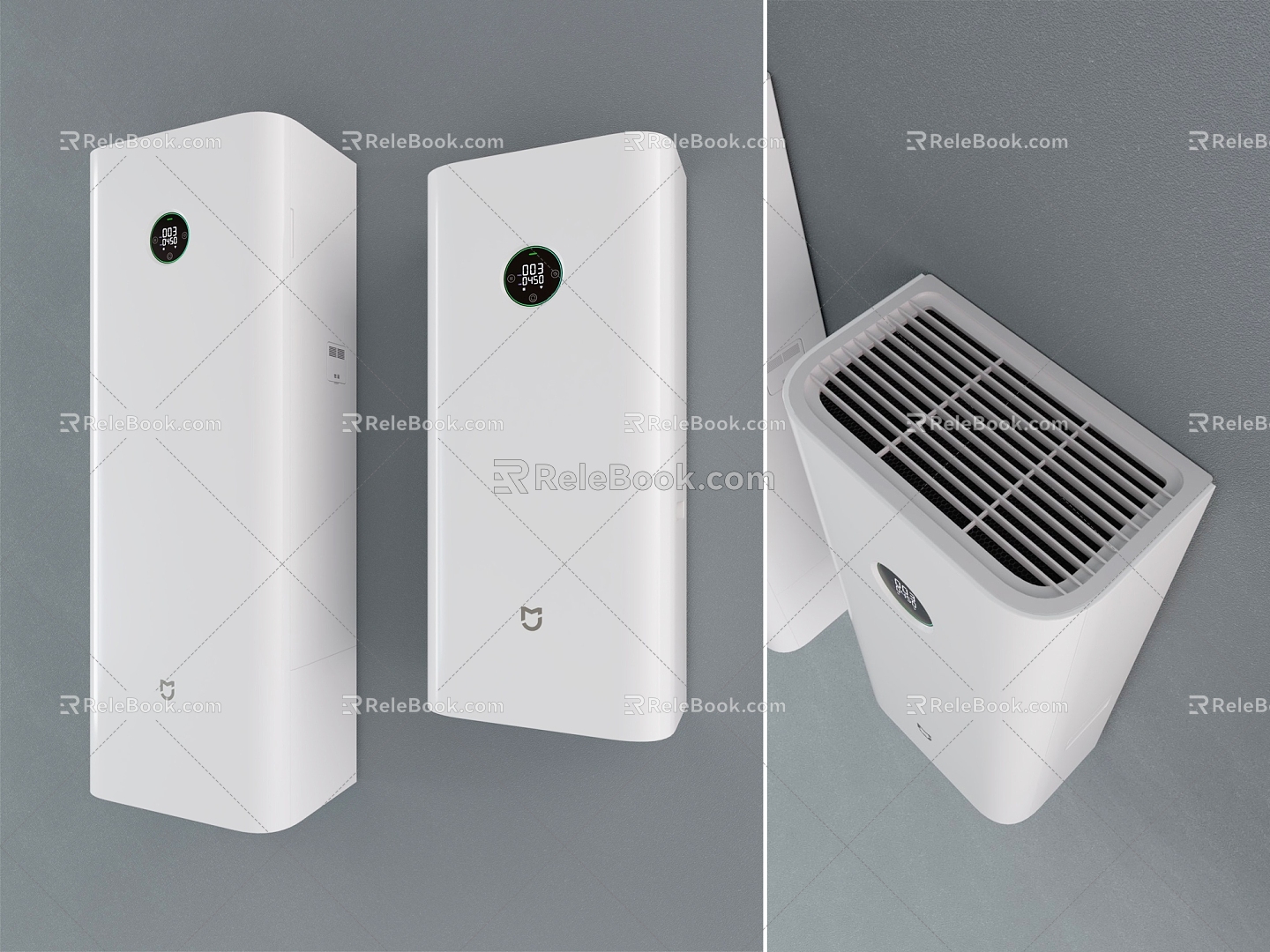 Modern new fan Xiaomi Mijia wall-mounted pipe new machine 3d model