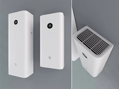 Sleek White Daily Electrical Appliances Like Air Purifiers For Modern Home Use 3d model