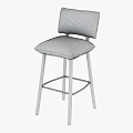 Pillow bar stool 3d model