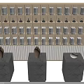 Minimalist Wooden Display Shelves With Multiple Layers And Storage Compartments