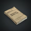 Vintage Scientific Almanac Book With Worn Cover And Yellowed Pages