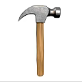 Durable Hardware Tool Hammer with Metal Head and Wooden Handle for DIY Projects