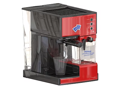 Red DeLonghi INFINITAS Coffee Machine Modern Kitchen Appliance For Home Use 3d model