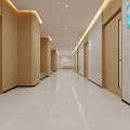 Modern Hospital Outpatient Clinic With Waiting Area And Registration Windows
