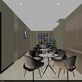 Dental Clinic Interior With Dental Chair Wooden Cabinets And Marble Walls