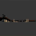 Vintage Rifles With Wooden Stocks Bullets And Gun Parts
