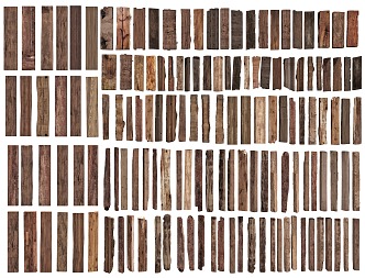 New Chinese Style Old Wood Board Wood Board Dead Wood Old Wooden Strip Country Wood Block Wood Stake Log Wood Door Panel 3d model