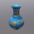 Chinese-style ceramic ware porcelain vase ornaments 3d model