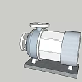 Industrial Mechanical Device With Cylindrical Body And Metal Base Structure