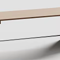Maurice dining table solid wood dining table 3d model