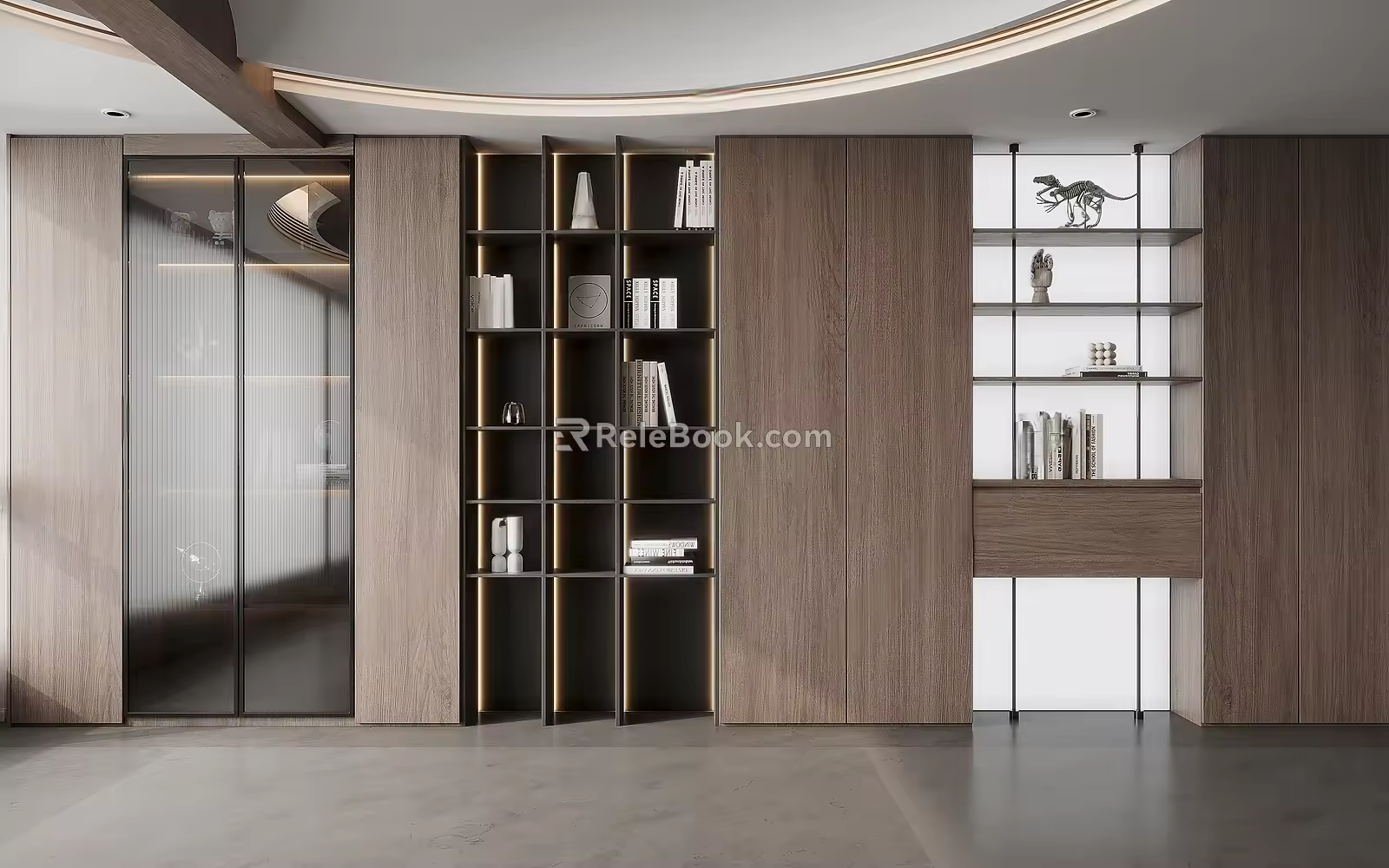 Modern Italian Bookcase 3d model