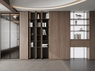 Modern Italian Bookcase 3d model