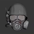 Modern gas mask sci-fi gas mask gas mask respirator 3d model