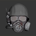 Modern gas mask sci-fi gas mask gas mask respirator 3d model