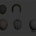 Various Styles Of Hair Pieces For Daily Life Use In Black And Gray Colors