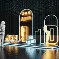 Modern Meichen Neon Light Meichen Display Area 3d model