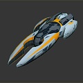 Modern Spaceship Spacecraft Spacecraft 3d model