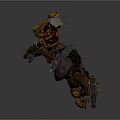Mech Warrior Mech Soldier Machine Battlearm Mechanical Battlearm Machine Fighter Robot 3d model