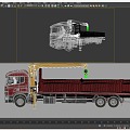 Crane engineering vehicle 3d model