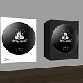 Stylish White And Black Washing Machines With Mickey Mouse Design 3d model