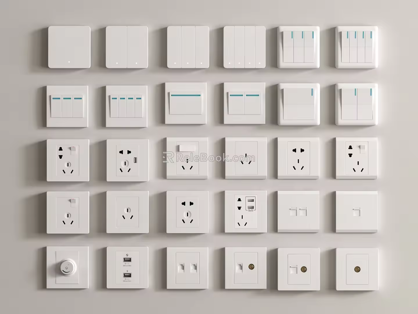 Switch socket 3d model