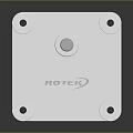 Electric Motor With Silver Metal Casing Green Component And Rotating Shaft