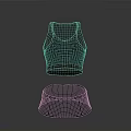 Transparent Mesh Vest And Shorts Set With Lightweight Design For Casual Daily Wear