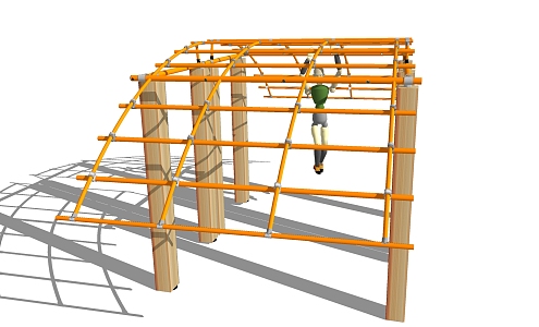 Modern obstacle sketch 3d model