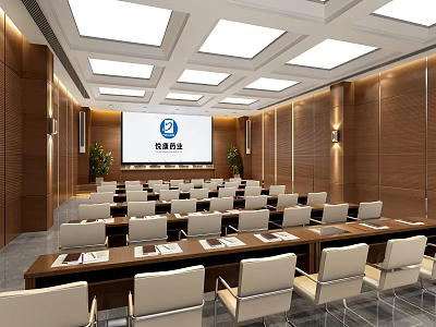 Modern Conference Hall Report Hall 3d model